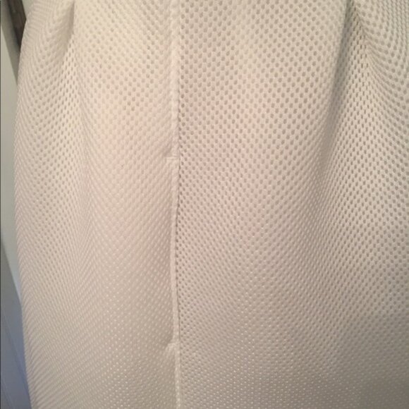 W WORTH DRESS FIT FLARE WHITE SLEEVELESS V-NECK Size 6 SCUBA FABRIC - Picture 8 of 12